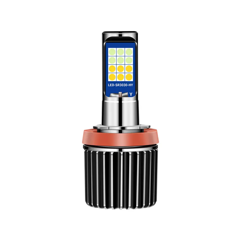 

2 шт. новые зеленые Lemon фары супер яркий Автомобильный светодиодный двухцветные Противотуманные фары модифицированные фары светодиодный св...