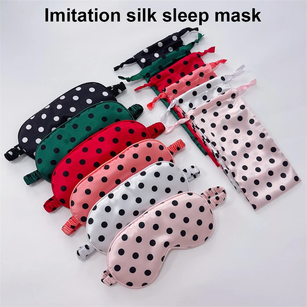

Silk Sleeping Mask Eye Cover Silk Sort Bag Sleep Mask Eyes Bandage For Women Blindfold Dream Relax Travel Night Eyepatches Nap