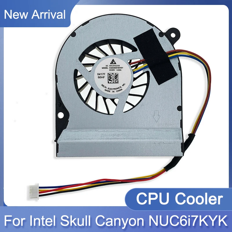 

Original CPU Cooling Fan For Intel Skull Canyon NUC6i7KYK Computer Fan PC Host Cooling Fan 1323-00U9000 DC05V 4 PIN CPU Cooler
