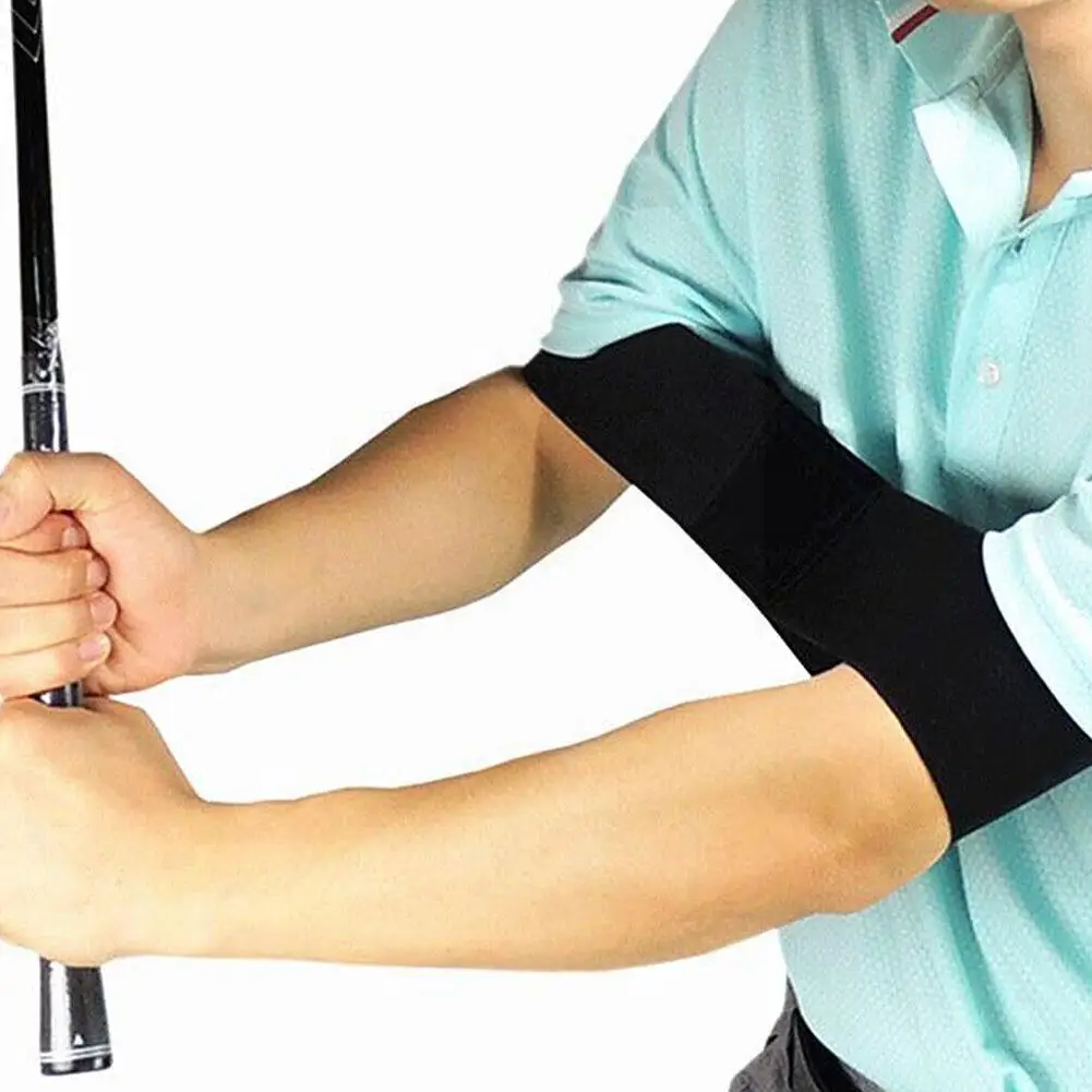 

Горячая Распродажа Профессиональный эластичный Тренажер для гольфа, повязка на руку, ремень для регулировки жестов, помощь для тренировки направляющих V8e3