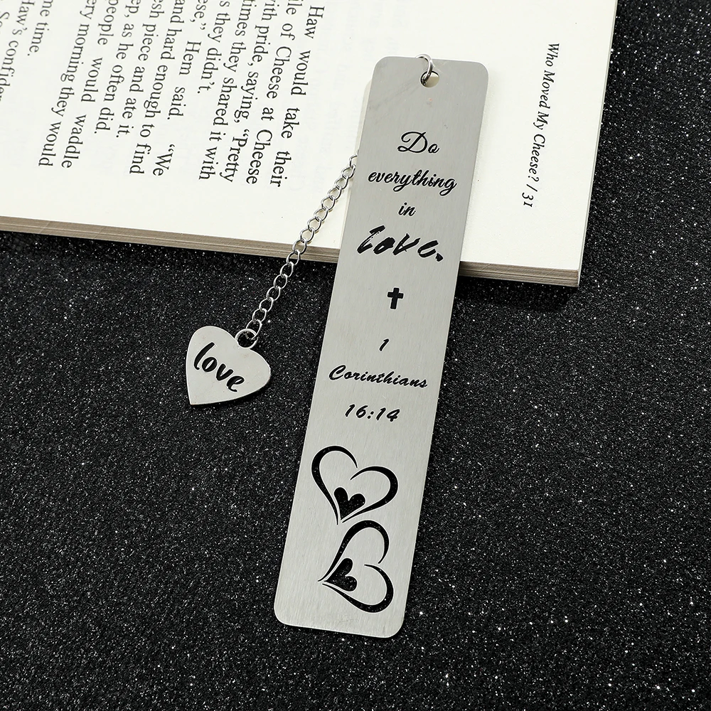 Закладка из нержавеющей стали Flower Love с подвесной закладкой подарок для чтения на