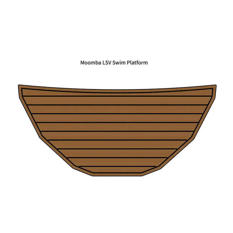 

Moomba LSV Swim Platform Step Pad Boat EVA Foam Faux Teak Deck Floor Mat
