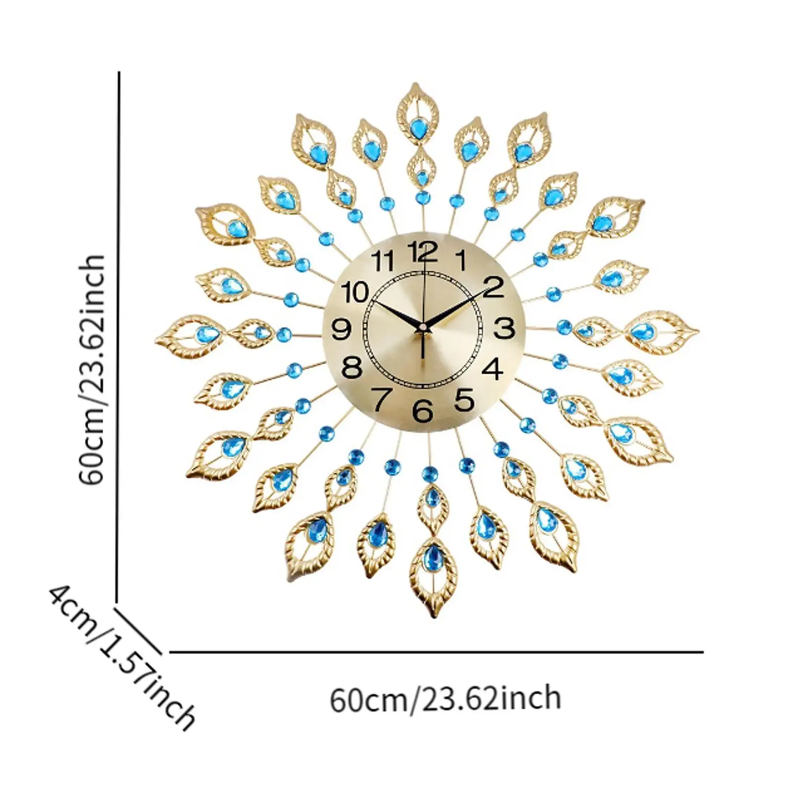 Большие настенные часы 24 дюйма с циферблатом домашнее украшение арабскими
