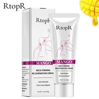 rtopr mango neck firming cream wrinkle remover cream whitening moisturizing neck rejuvenation serum neck anti aging cream 40g