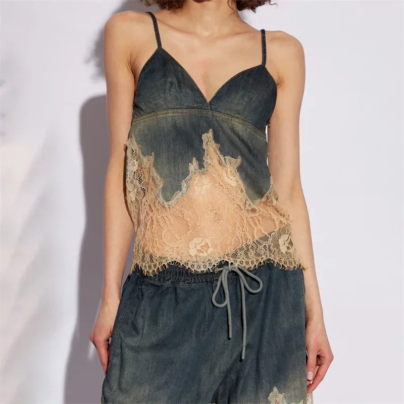 Элегантный топ Y2k одежда 2024 топы с ремешками восстанавливающие древние путь