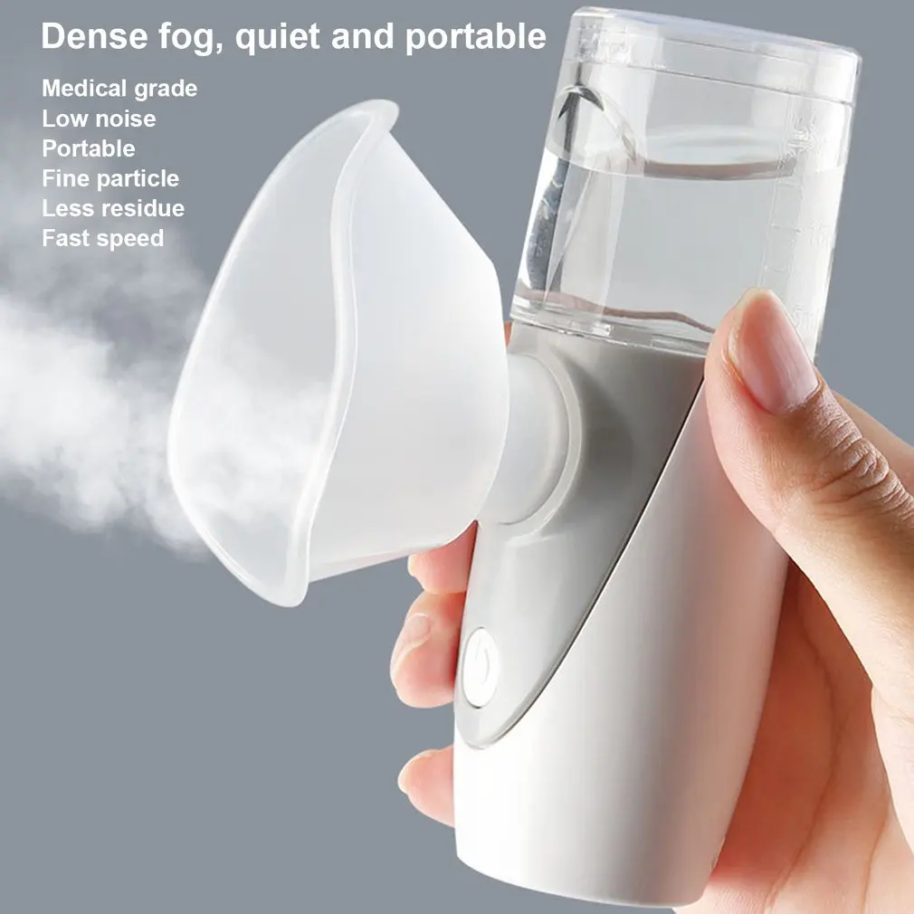 

Atomizer Portable Mute Asthma Inhaler Handheld Ultrasonic Atomizer Type C Rechargeable Mini Medical Nebulizer For Health N2