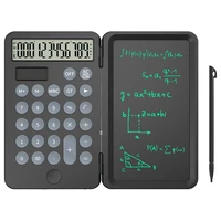 solar calculator with writing tablet mute portable and foldable desktop calculator drawing pad for office meeting