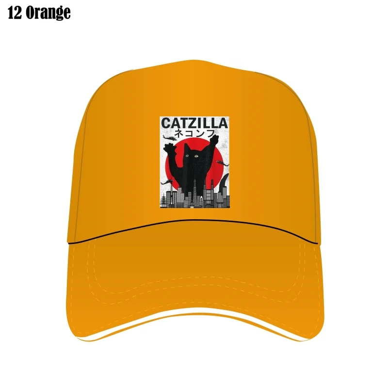 

Винтажная Кепка кошзилла в японском стиле закат котенок влюбленные биллы красочная уличная Кепка