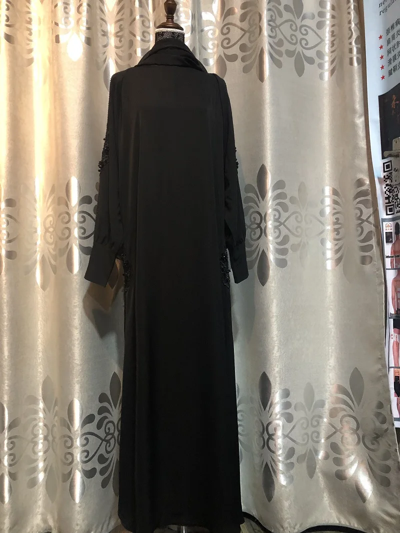 "Женское платье Рамадан с бусинами хиджаб Абая Caftan удлиненный женский халат женская исламская одежда мусульманский кафтан Турция ислам ИД п..."