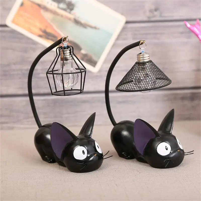 

Reading Lamp Resin Portable Rotatable Animal Cat Desktop Decoration Night Light Children Students Present Led Lamp