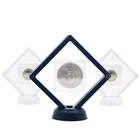 Демонстрационная коробка для монет-набор из 10 3D плавающих рамок, держатель для монет с подставкой, медальоны AA, ювелирные изделия