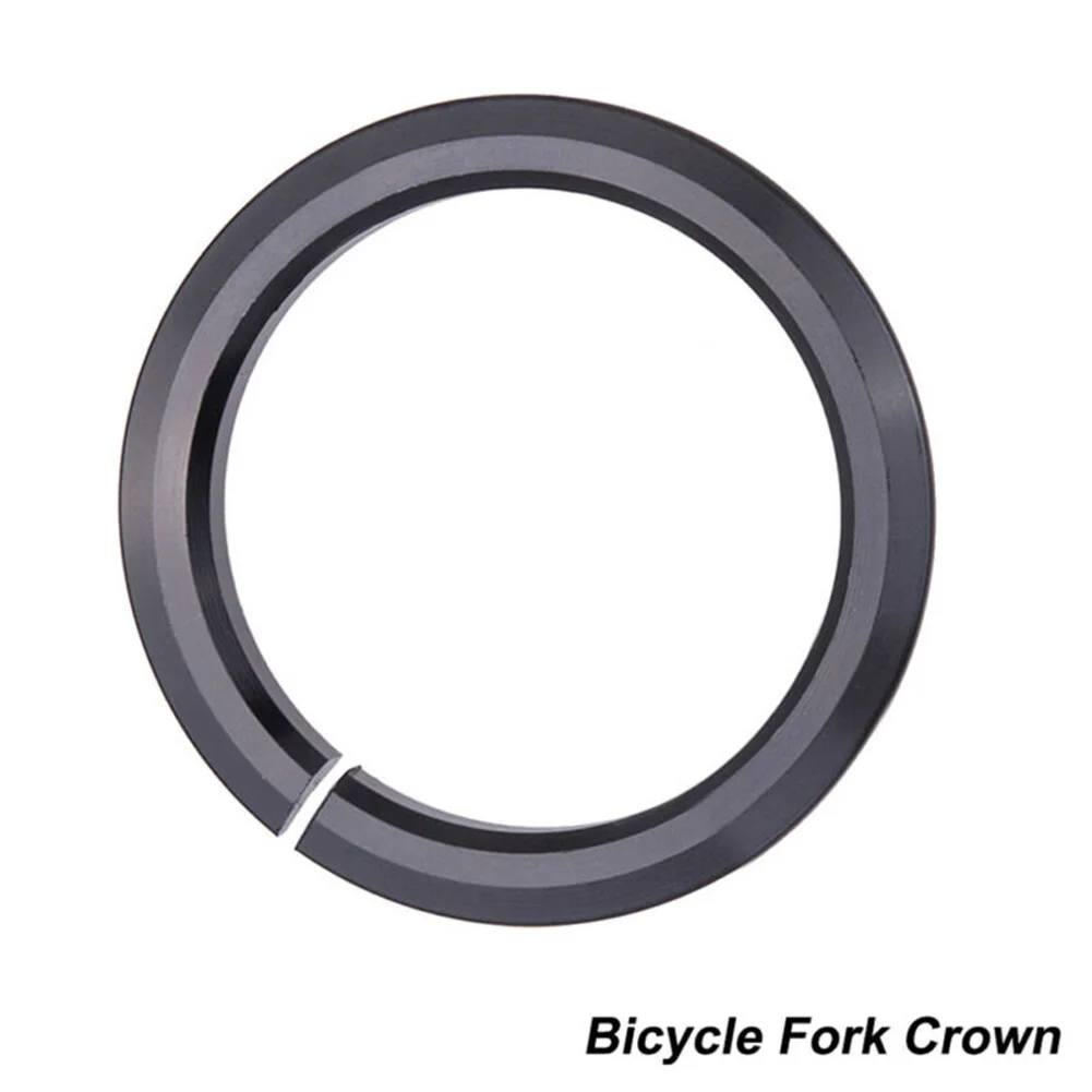 Bike Tapered Fork Open Crown Race Replacement Headset Base Ring For 1.5'' Fork Aluminum Alloy Bicycle Headset Crown Race Parts