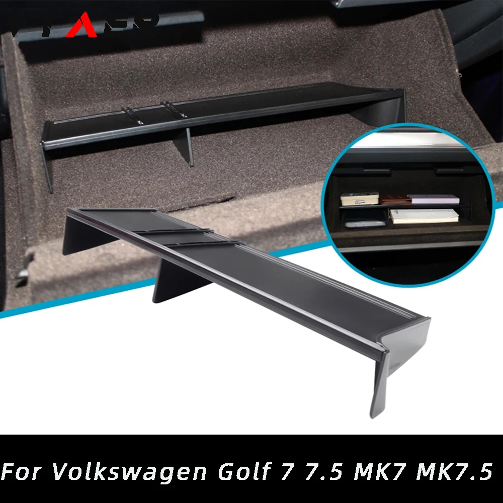 

For Volkswagen VW Golf 7 7.5 MK7 MK7.5 2013-2019 Accessories Car Glove Box Organizer Armrest Box Interval Storage Insert Divider