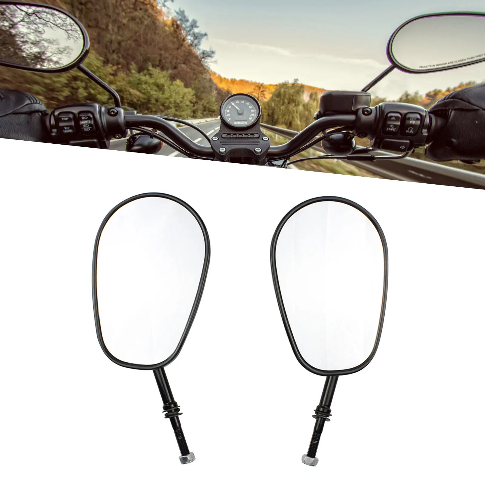 

Боковое зеркало заднего вида для мотоцикла Harley Davidson Dyna Sportster Softail Touring Electra Glide Ultra Street Glide