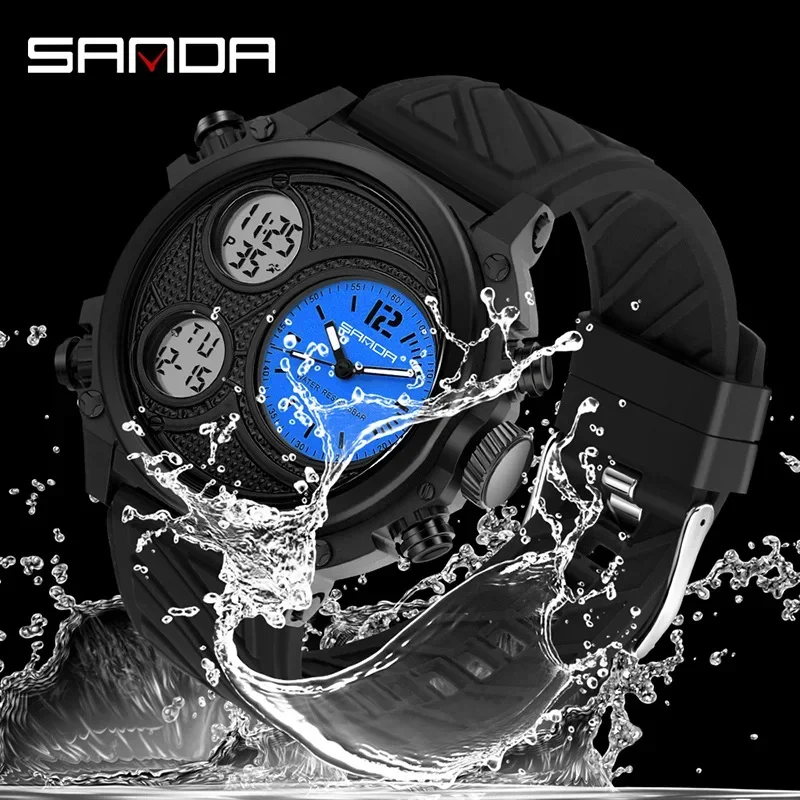 Sanda 3002 модный дизайн дешевая цена ручные часы для спортивных подростков