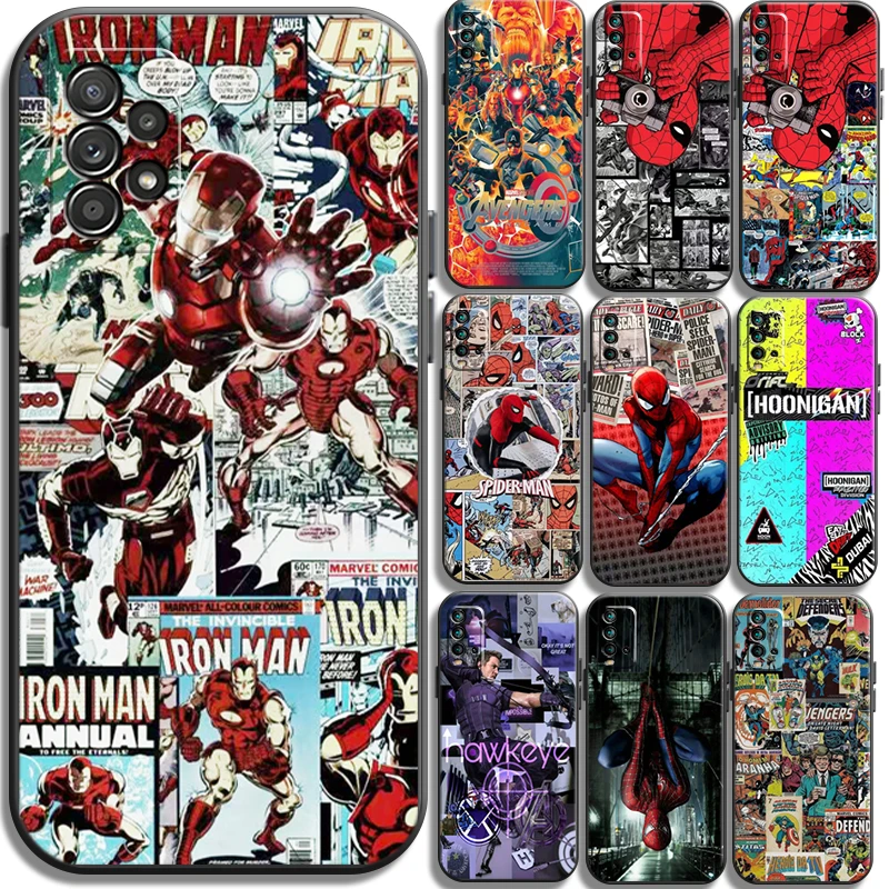 

Marvel Iron Man Phone Cases For Xiaomi Redmi Note 10 10S 10 Pro POCO F3 GT X3 GT M3 Pro X3 NFC Coque Funda Soft TPU Back Cover