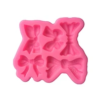 silicone mold bow tie chocolate fondant jelly candy cake decoration baking tool bow knot resin moulds accessories for art