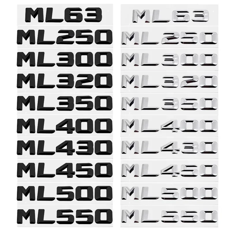 Для W163 W164 W166 ML63 ML55 ML240 ML300 ML350 ML420 ML430 ML450 ML500 Новая наклейка с эмблемой хвоста и
