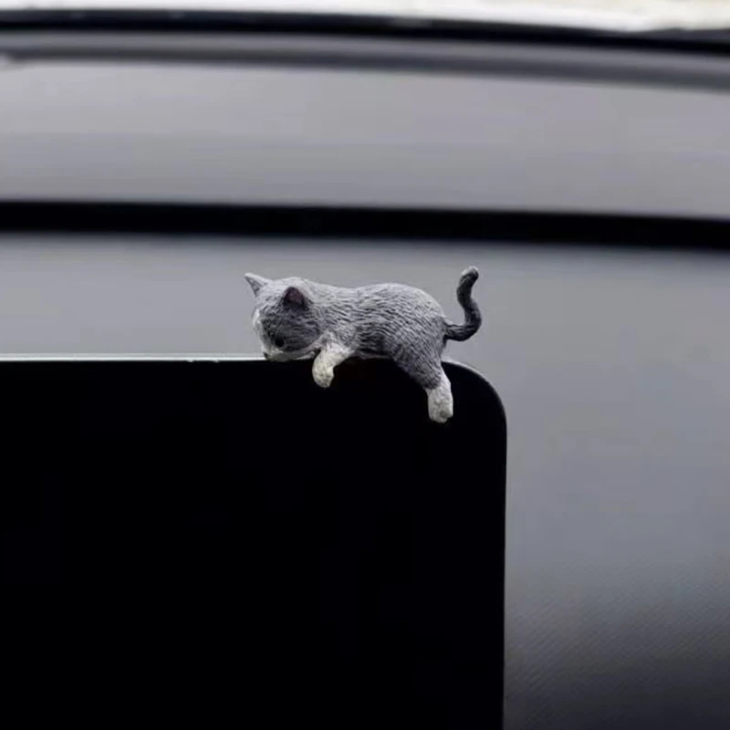 

1/5 шт./компл., милое украшение автомобиля, кукла Спящий кот, авто украшения, игрушки, кошка, микропейзаж, модель, милые автомобильные аксессуары