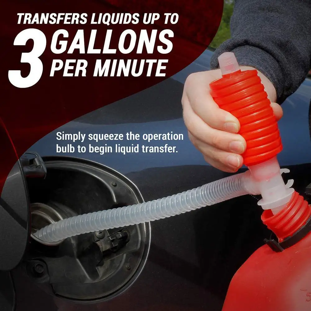 Автомобильный ручной насос перекачка топлива бензина на присоске Ручной Сифон