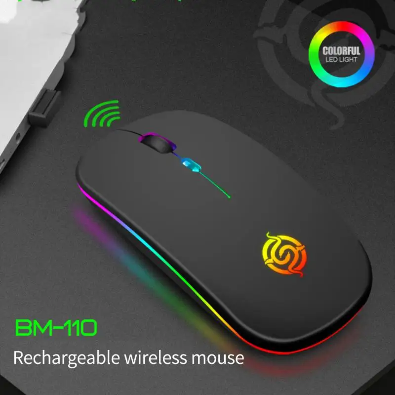 

Мышь беспроводная аккумуляторная Бесшумная эргономичная, 2,4 ГГц