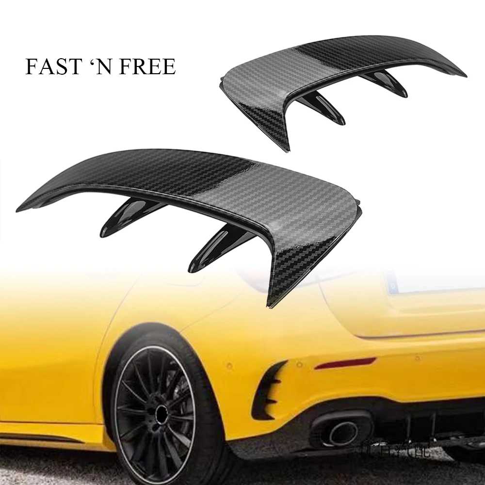 

Задний бампер, Крышка вентиляционного отверстия, отделка для Mercedes Benz W177 A180 AMG 2018-2019, хэтчбек, украшение из углеродного волокна, спойлер, плавн...