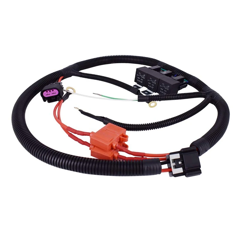 

Dual Electric Fan Upgrade Wire Harness For Silverado Sierra Denali Tahoe 1999-2006 7L5533A226T