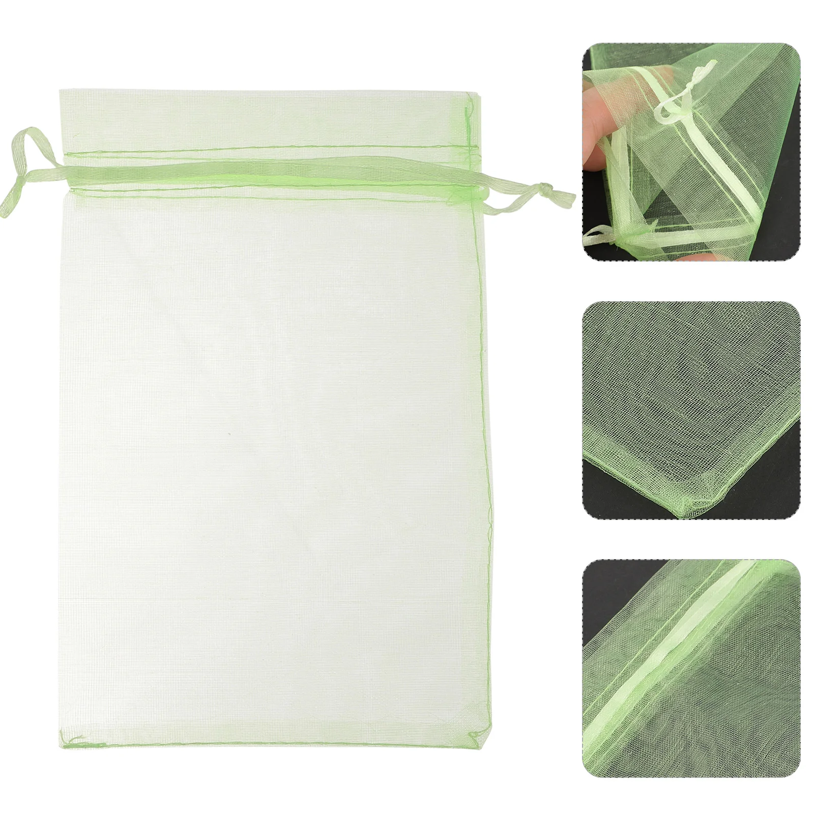 

100 Pcs Fruit Protection Mesh Bag Strawberry Grow Bags Drawstring Grape Netting Organza Bug-proof