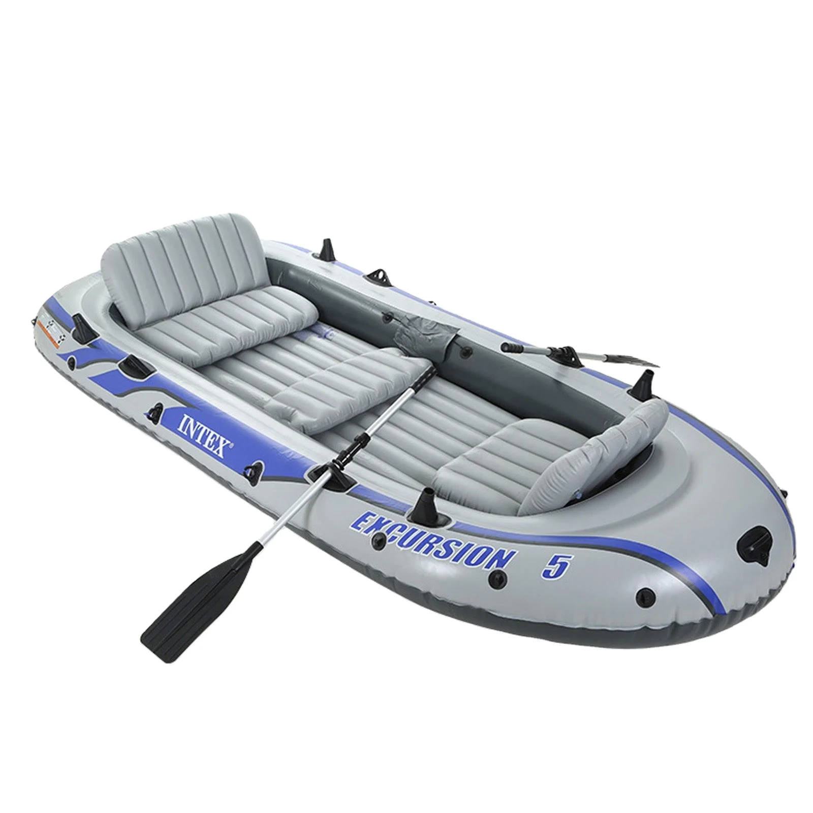 

Excursion 5 Boat Five Person 68325 Inflatable Rowing Boats PVC Kayak Color Box Packing Set With Pump Oars Bag