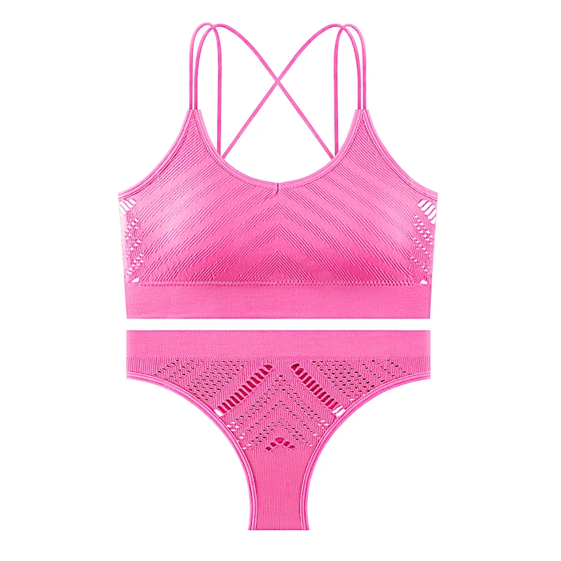 Женское нижнее белье с подкладкой однотонное эффектом пуш-ап