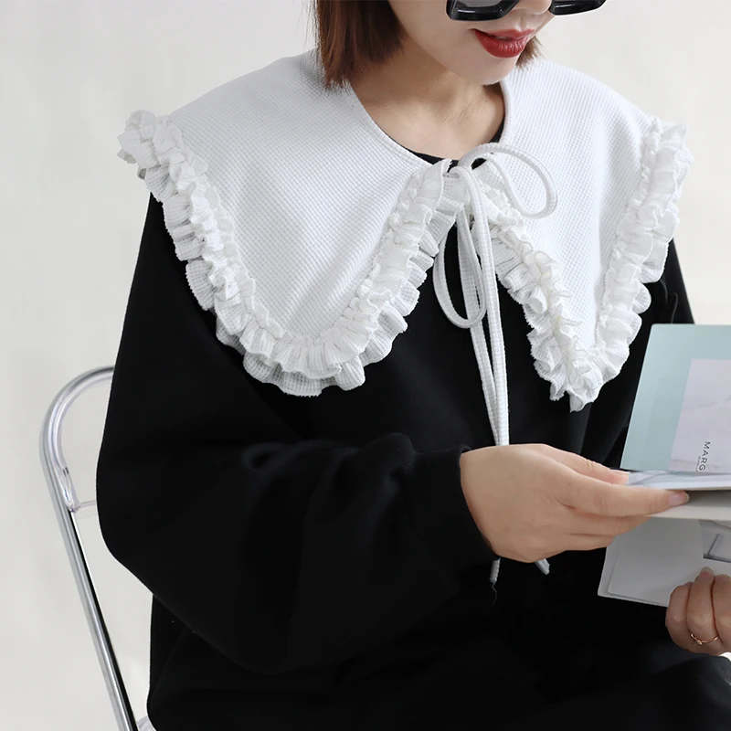 Съемный воротник женские деревянные украшения для ушей молодой куклы свитер с