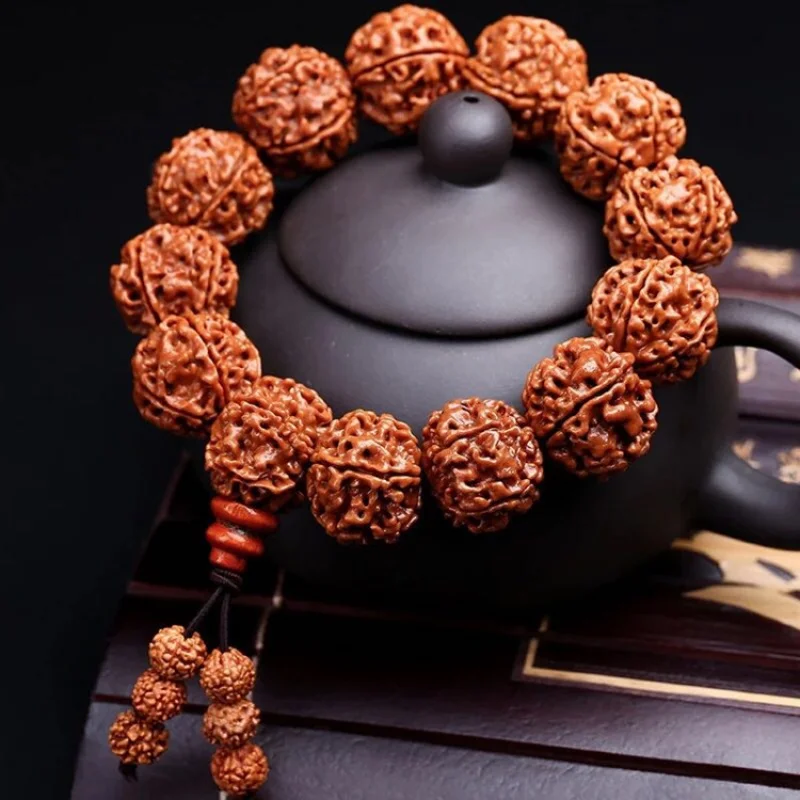 Браслет Jingang Bodhi с хвостом для мужчин и женщин 18 мм пятигранная красная пилинг