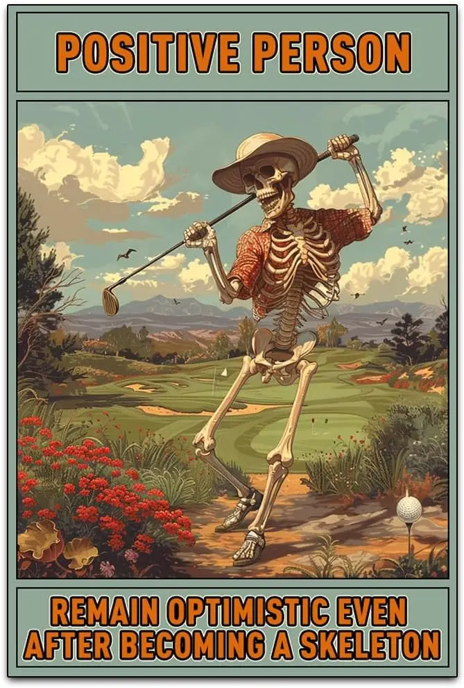 Оптимистические жестяные вывески с надписью позитивного человека классическое