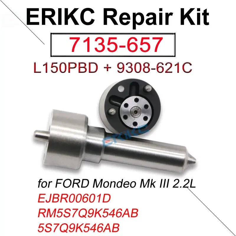 

7135-657 Форсунка топливной форсунки L150PBD Клапан 9308-621C для Delphi FORD EJBR00601D RM5S7Q9K546AB 5S7Q9K546AB Mondeo Mk III 2.2L