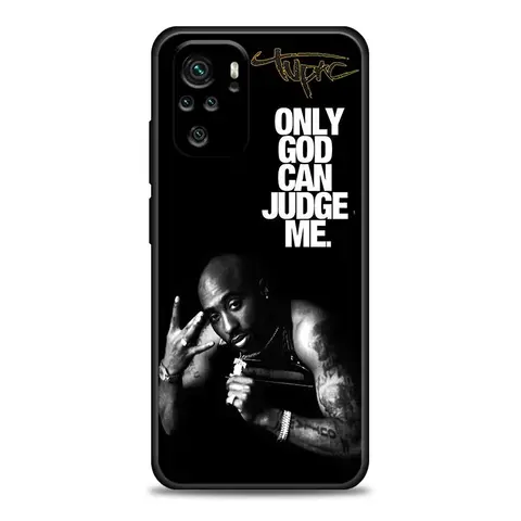 Чехол для телефона Hiphop Rap Singer 2Pac Tupac Shakur, чехол для Xiaomi Redmi Note 11 10 9 8 Pro 9S 8A 10S 11S, чехол для Redmi Note 8Pro 10Pro