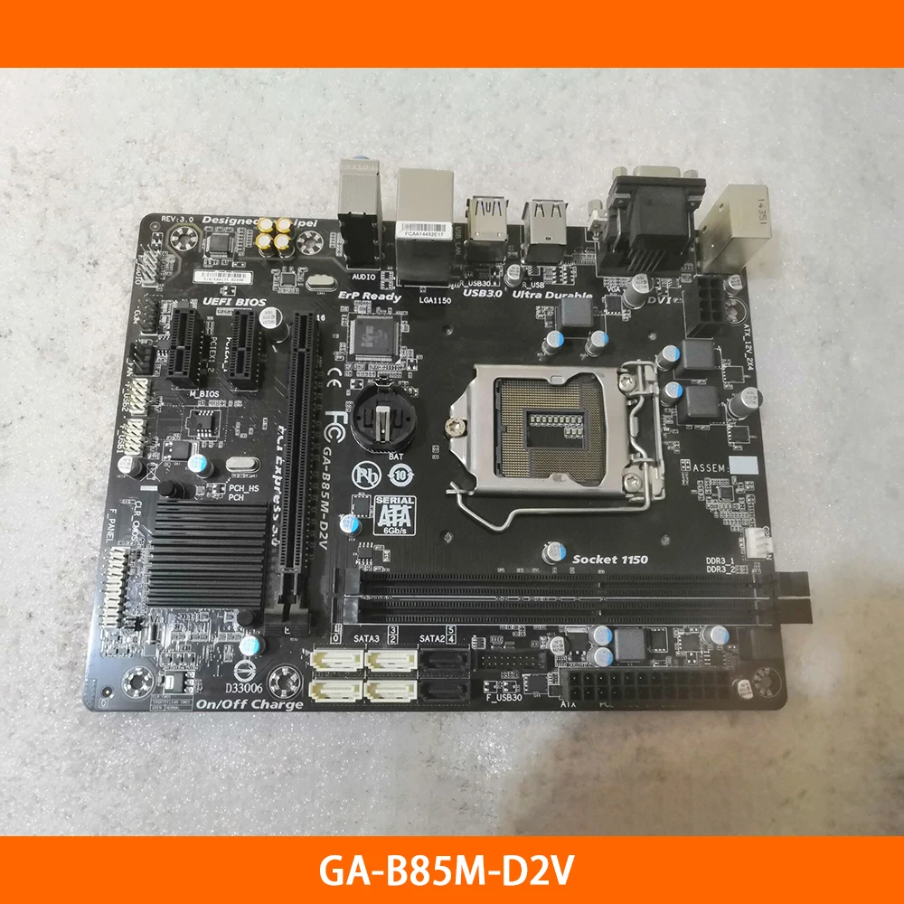 

Desktop Motherboard For GIGABYTE GA-B85M-D2V B85 LGA 1150 DDR3 16G Micro-ATX USB3.0 100% Tested Fast Ship