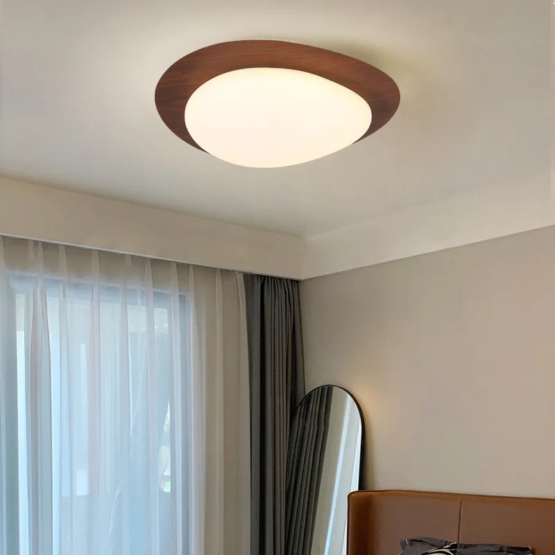 

Ceiling Light Led Simplicity Ra97 Full Spectrum Wood Grain Colour Pebble Ceiling Light Minimalist Modern Aisle Light Study Lamps