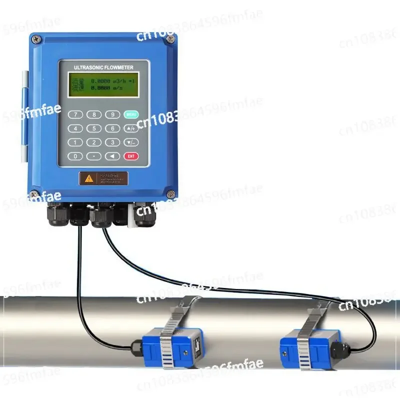 Цифровой ультразвуковой расходомер Φ воды TUF-2000B 0 ~ ± 10 м/с пульс RS485 удаленный