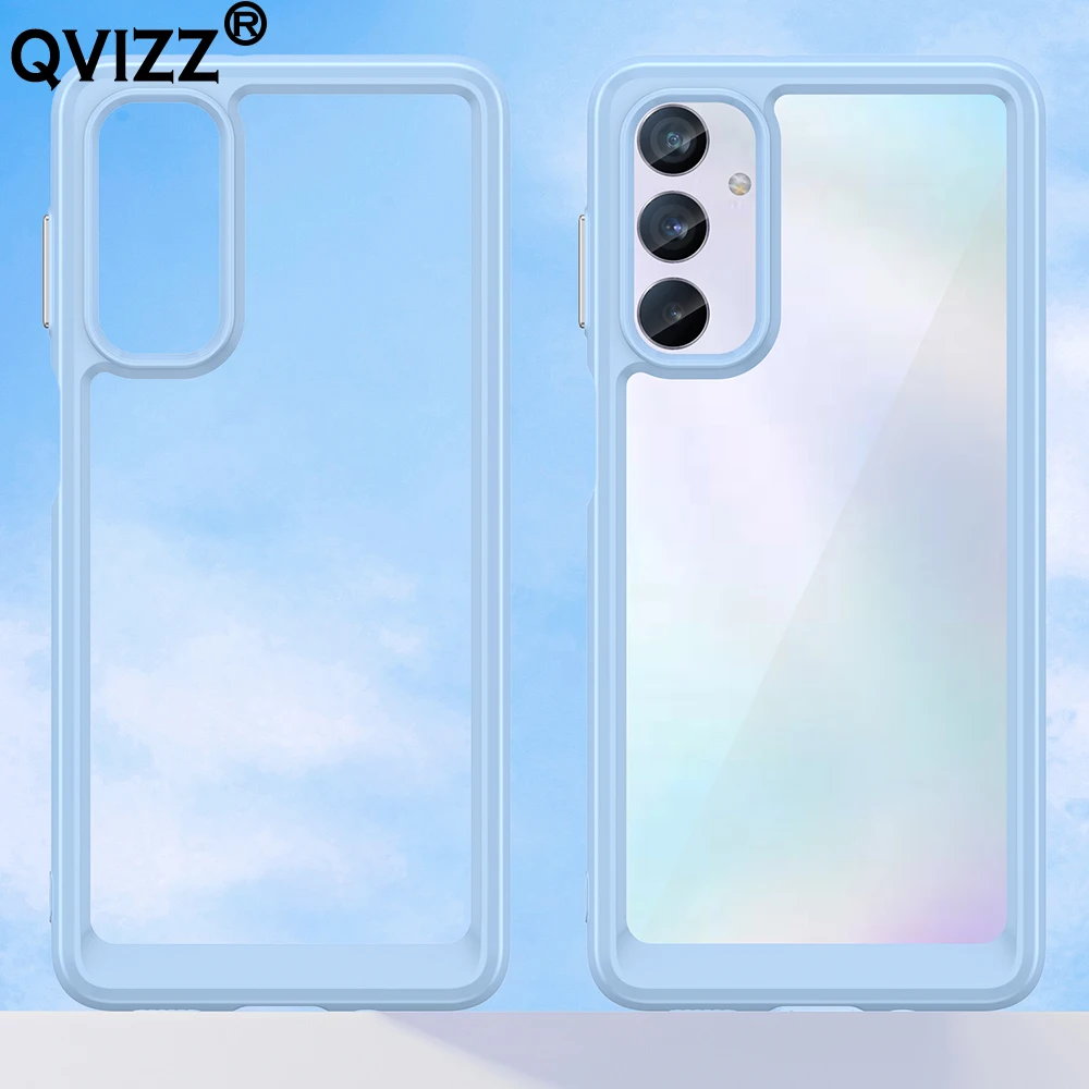 

Clear Case for Samsung Galaxy M54 Luxury Ultra-thin Armor Shockproof Soft Silicone Edges Hard Phone Cover SamsungM54 GalaxyM54