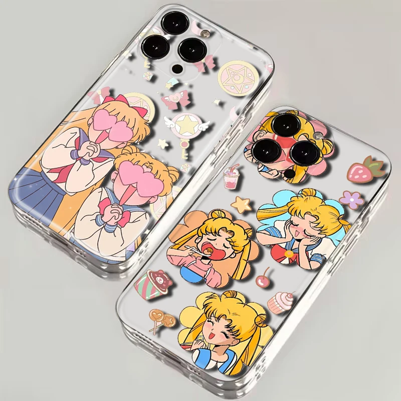 Мягкий чехол с рисунком Сейлор Мун для Samsung A7 A70 A71 A72 A8 A9 J2 J4 Plus J5 J6 Prime J7 J9 M30S M31 M51 M23 A04