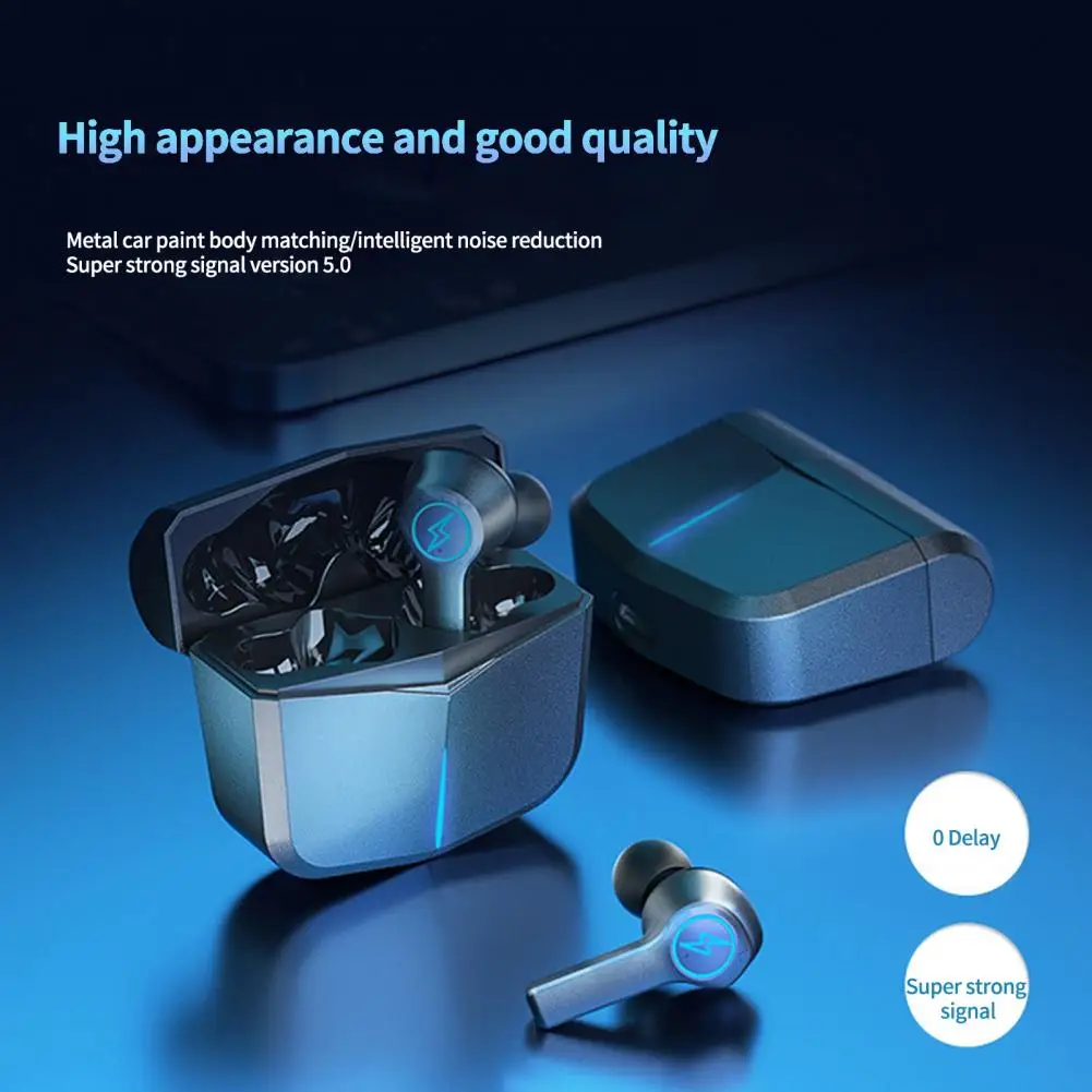 

1 Set Wireless Earphones Stable Transmission Noise Canceling Stereo Surround Touch Control Delay Free IPX7 Waterproof Bluetooth-