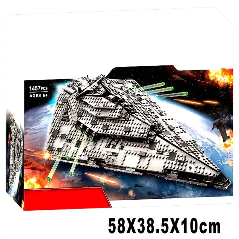 

1457pcs New 10901 First Order Star Plan Destroyer Space Wars Model Building Blocks Bricks Toys
