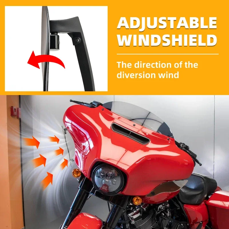 Дым для мотоцикла Harley Touring Electra Street Tri Glide CVO 2014-2022 боковой обтекатель дефлектор