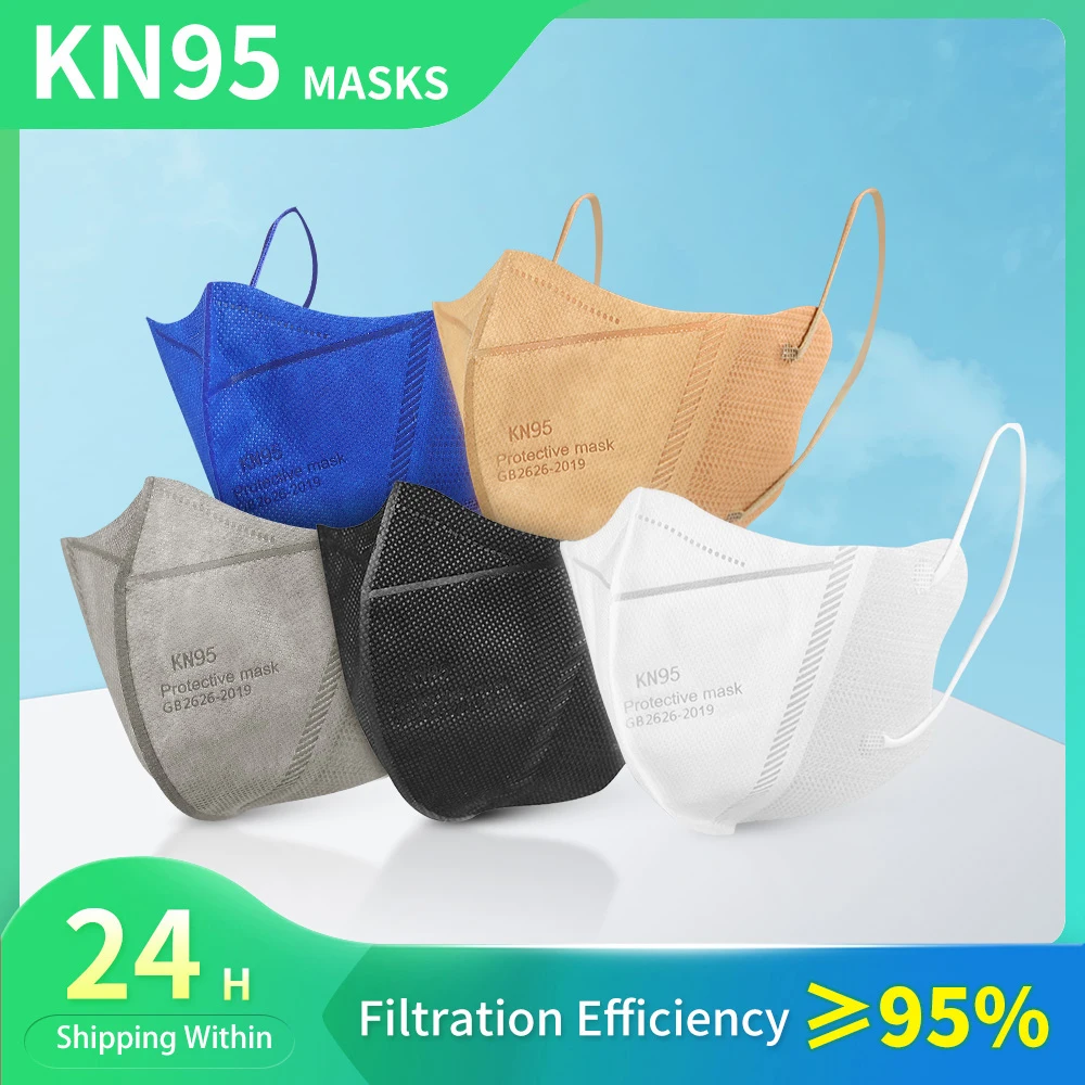 

4-слойная маска Ffp2 N95 3D защита Kn95 сертифицированная Ffp2Mask одобренная Ce многоразовая маска для лица Fpp2 тушь Ffpp2 маска Fpp3