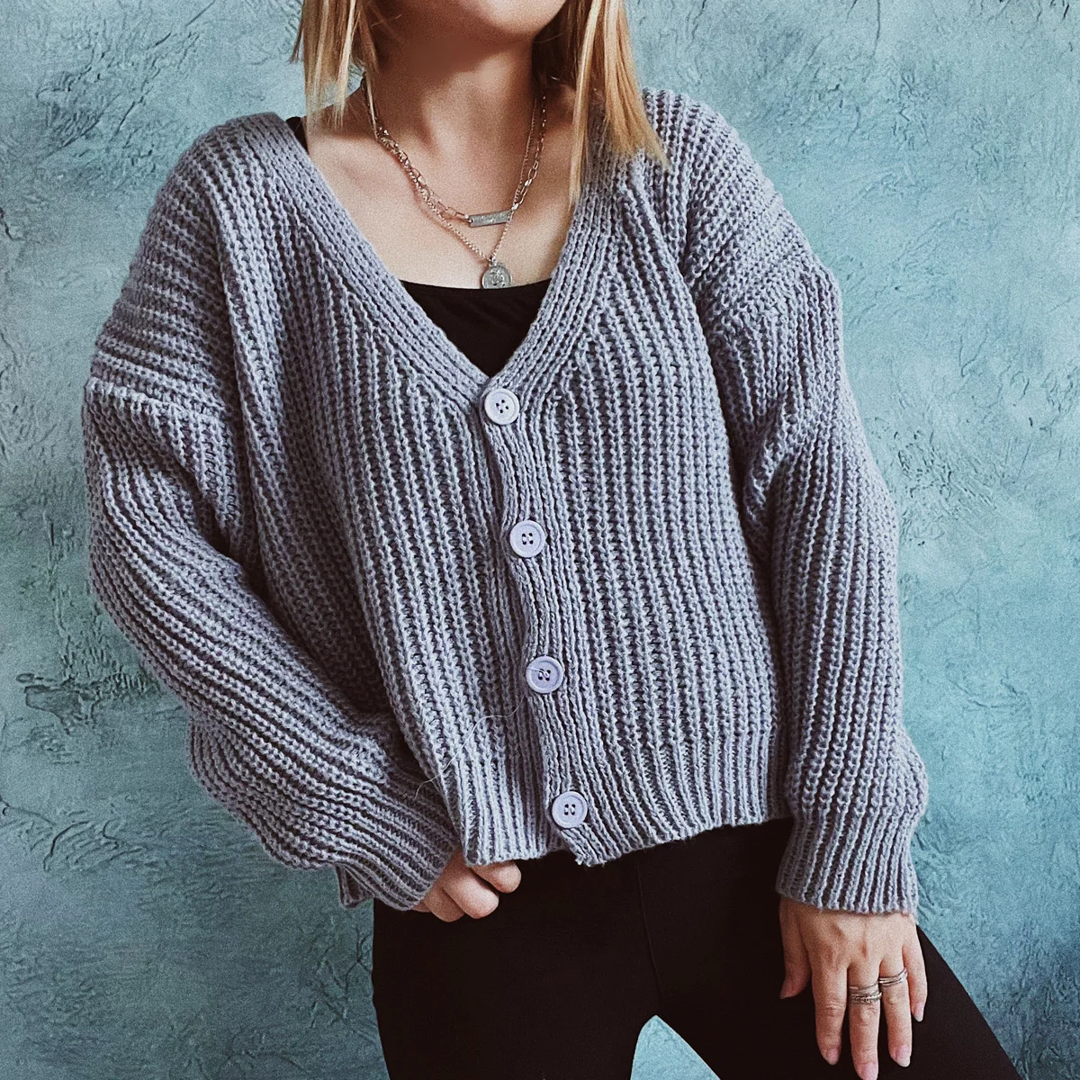 

Urifens Winter Clothes Women 2022 Korean New Loose Casual Knitted Cardigan Single Breasted Solid Color Chic Sweater Coat Female