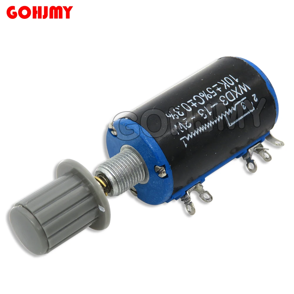 

(1 шт. WXD3-13 2 Вт потенциометр + 1 шт. серая ручка) 100 200 220 1K 2,2 K 3,3 K 4,7 K 5,6 K 10K 22K 33K 47K 6,8 K Ом WXD3-13-2W 680R