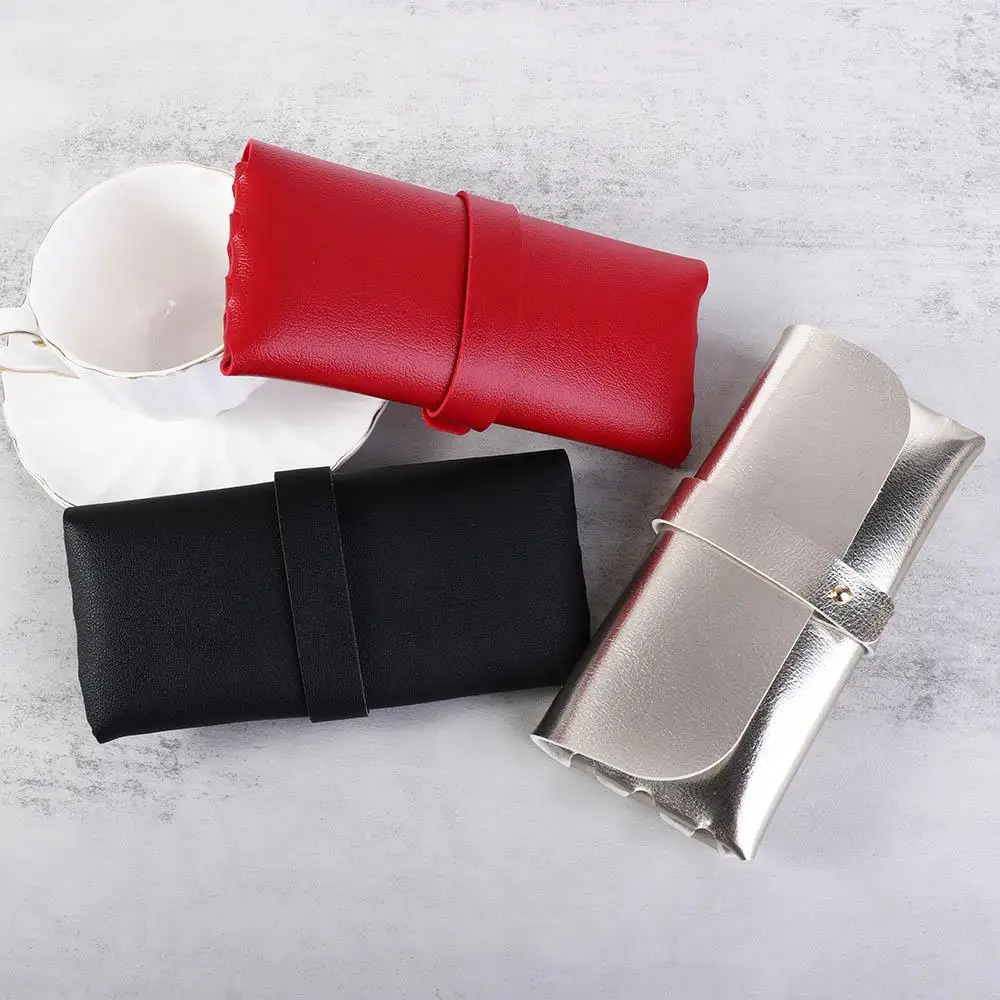 

Portable Container Glasses Accessories Fashion Unisex PU Leather Glasses Storage Glasses Box Sunglasses Bag