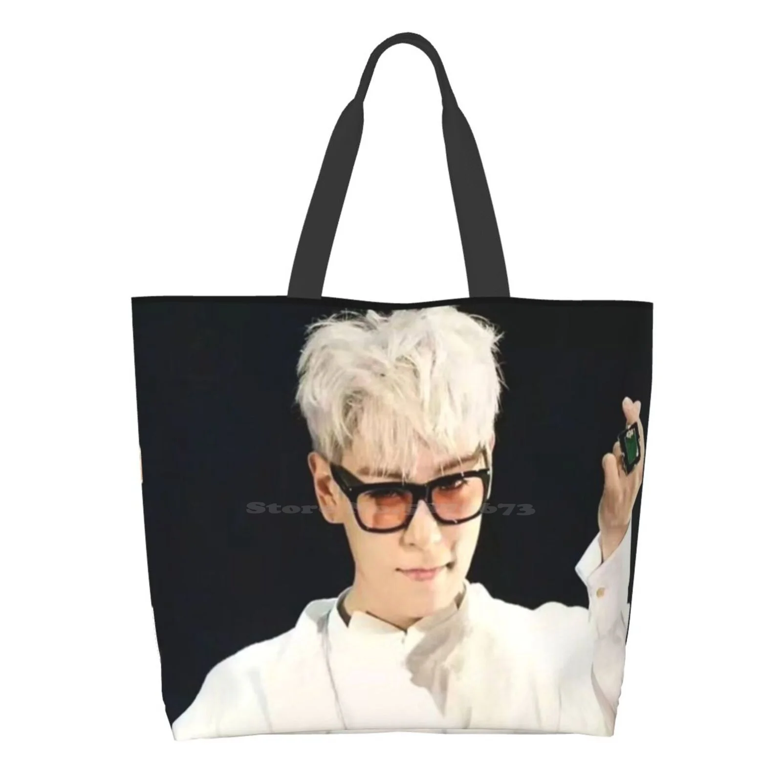 

T.O.P Large Size Reusable Foldable Shopping Bag G Dragon Kwon Ji Yong T O P Choi Seung Hyun Taeyang Dong Yon Bae Daesung Kang