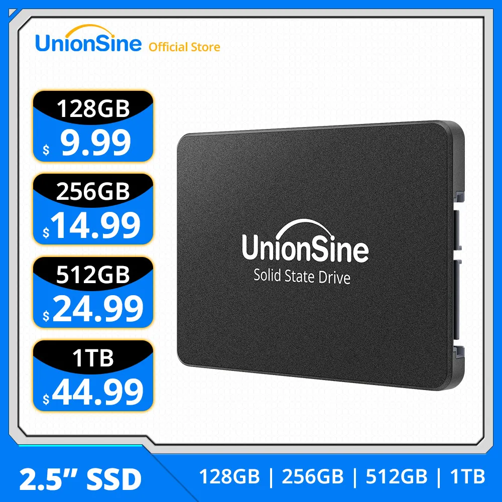 

Внутренний твердотельный накопитель UnionSine B100, 128 ГБ, 256 ГБ, 512 ГБ, 1 ТБ, 2,5 дюйма, SATAIII, внутренний SSD жесткий диск для ноутбука и настольного компьютера