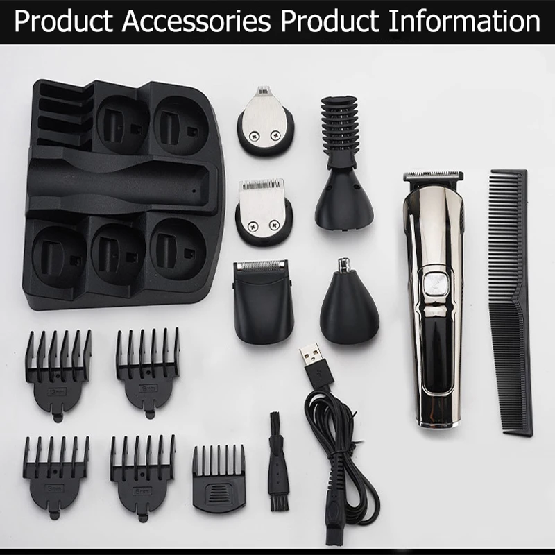 

Electric Hair Clipper Trimmer Rechargeable Washable Electric Clipper LCD Digital Display Electric Shaving Carving Hair Clipper